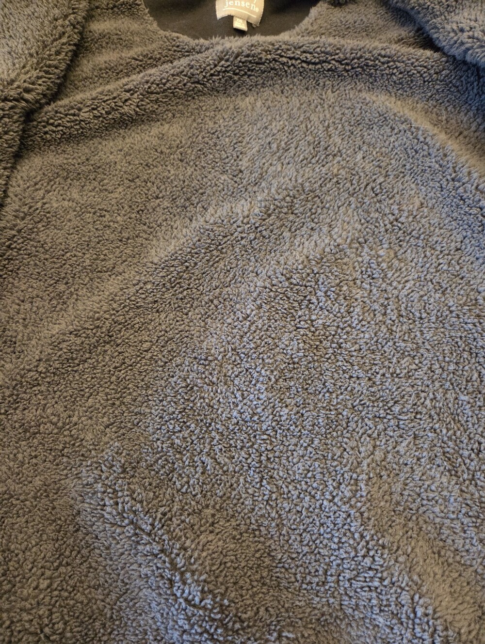 Men's Black Sherpa-Lined Zip Hoodie New - Picture 4 of 4